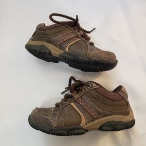 Sperry Top-Sider Ballast Brown Leather Hiking Sneakers Lace Up Boys Size 9